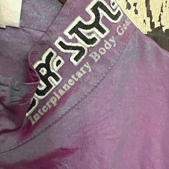 Vintage 90’a Metallic Surf Style 1/4 zip Interplanetary Body Gear jacket. OSFA. - Picture 5 of 15